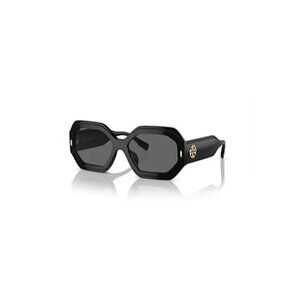 Brand New Tory Burch 7192U 170987 Black Plastic Geometric Sunglasses Grey Lens